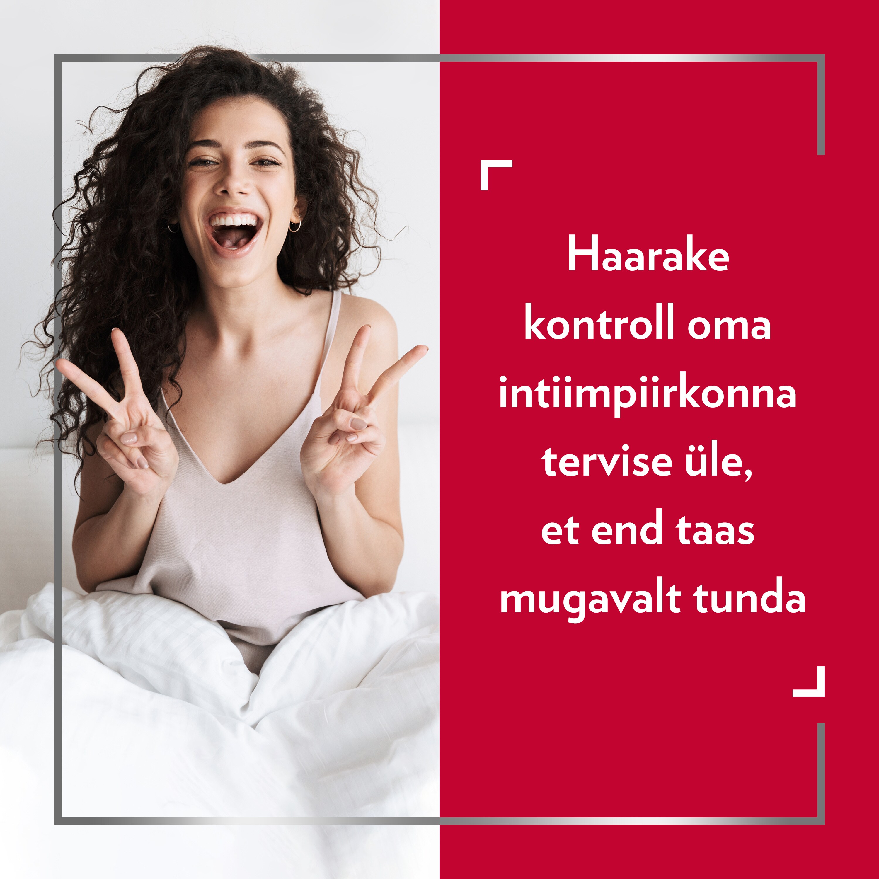 Naeratav punapäine naine. Vabane tupeseenest ja selle kuuest peamisest sümptomist.